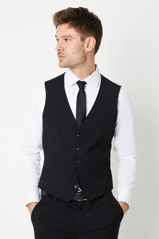 Black Essential Waistcoat by BURTON