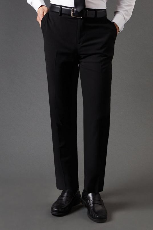 Black Slim Fit Essential Suit Trousers by BURTON