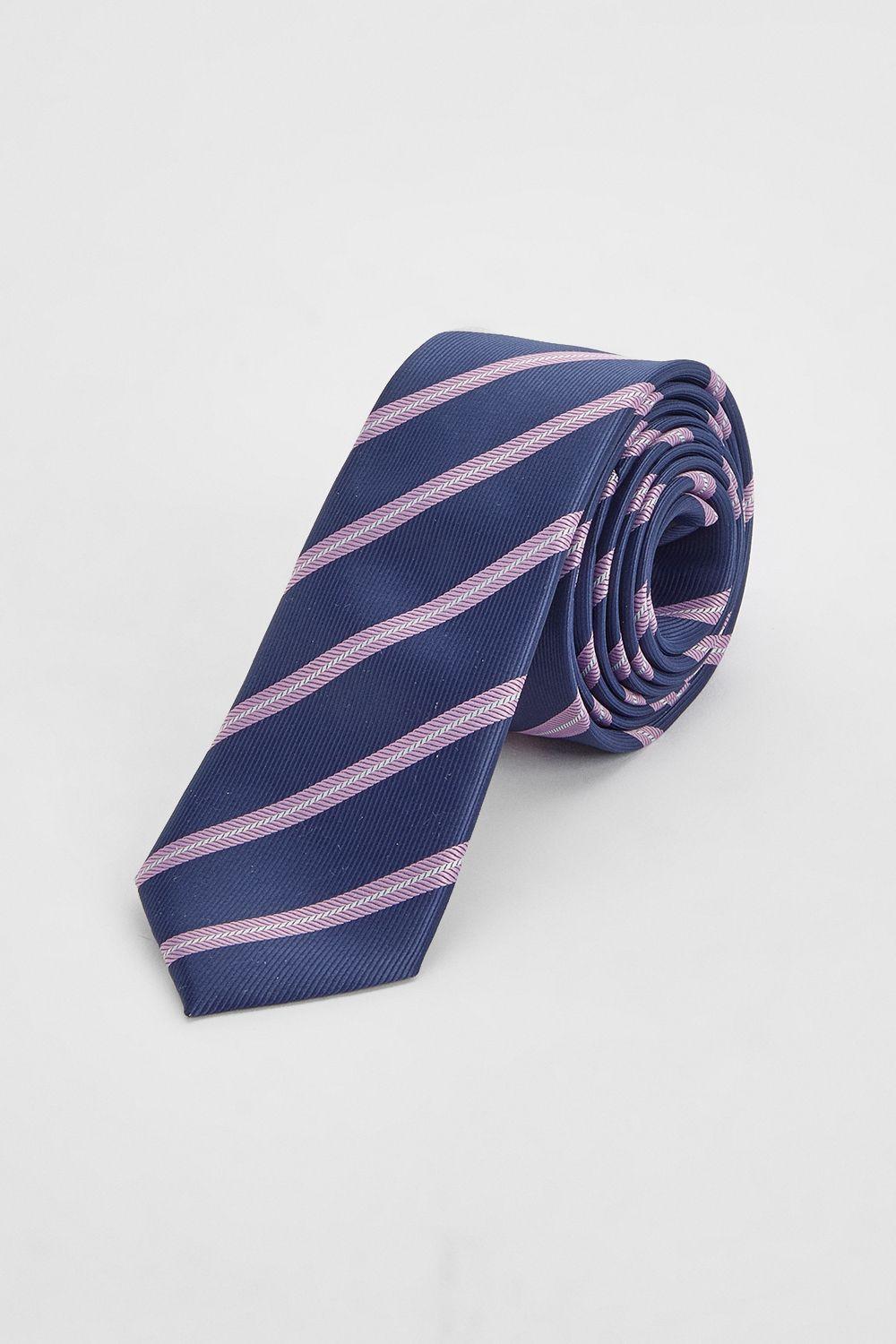 Blue Multi Stripe Tie by BURTON