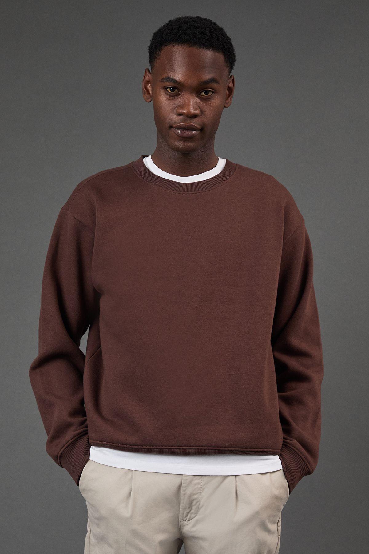 Brown Crew Neck Sweatshirt by BURTON
