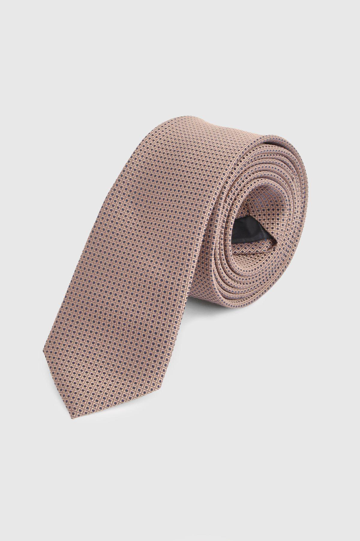 Light Brown Textured Tie by BURTON