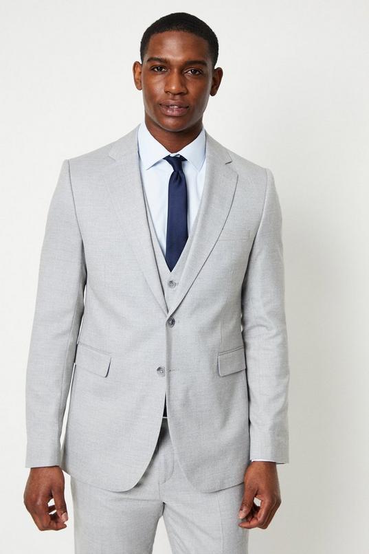 Light grey Wedding Suit Jacket by BURTON