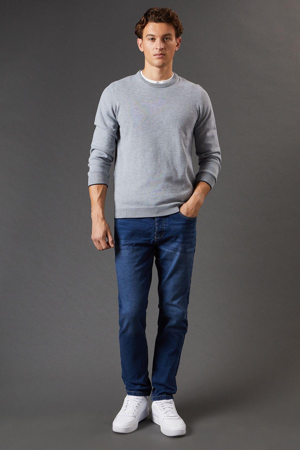 Mid Wash Skinny Fit Jeans by BURTON