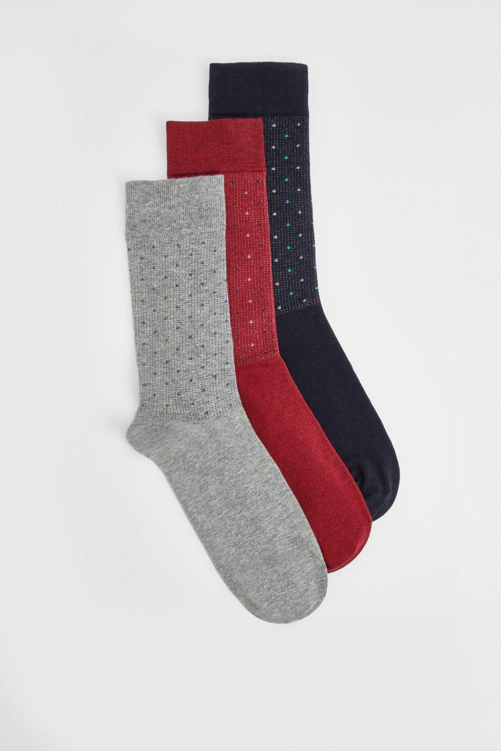 Multi Jacquard Spot 3 Pack Smart Sock Set by BURTON
