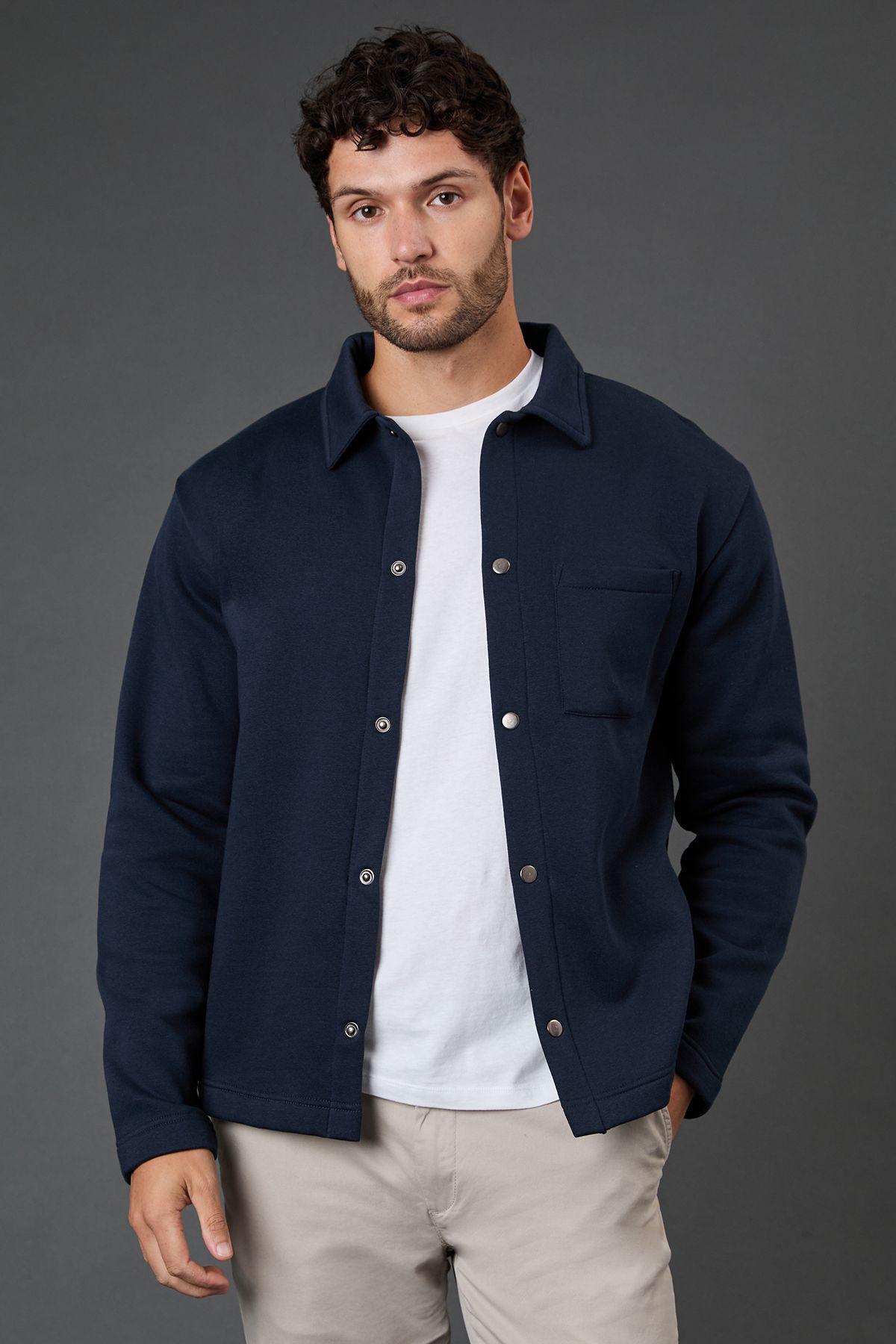 Navy Jersey Overshirt by BURTON