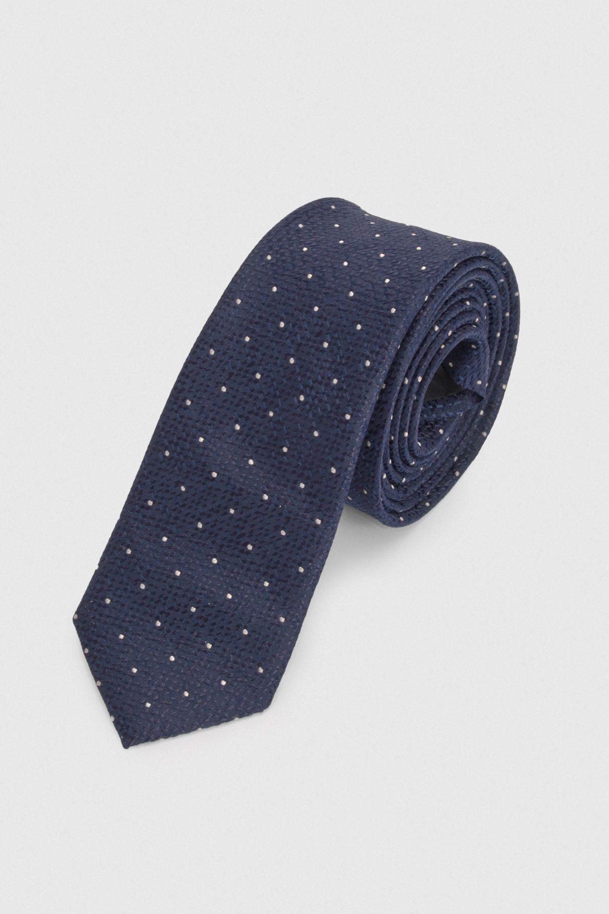 Navy Polka Dot Tie by BURTON