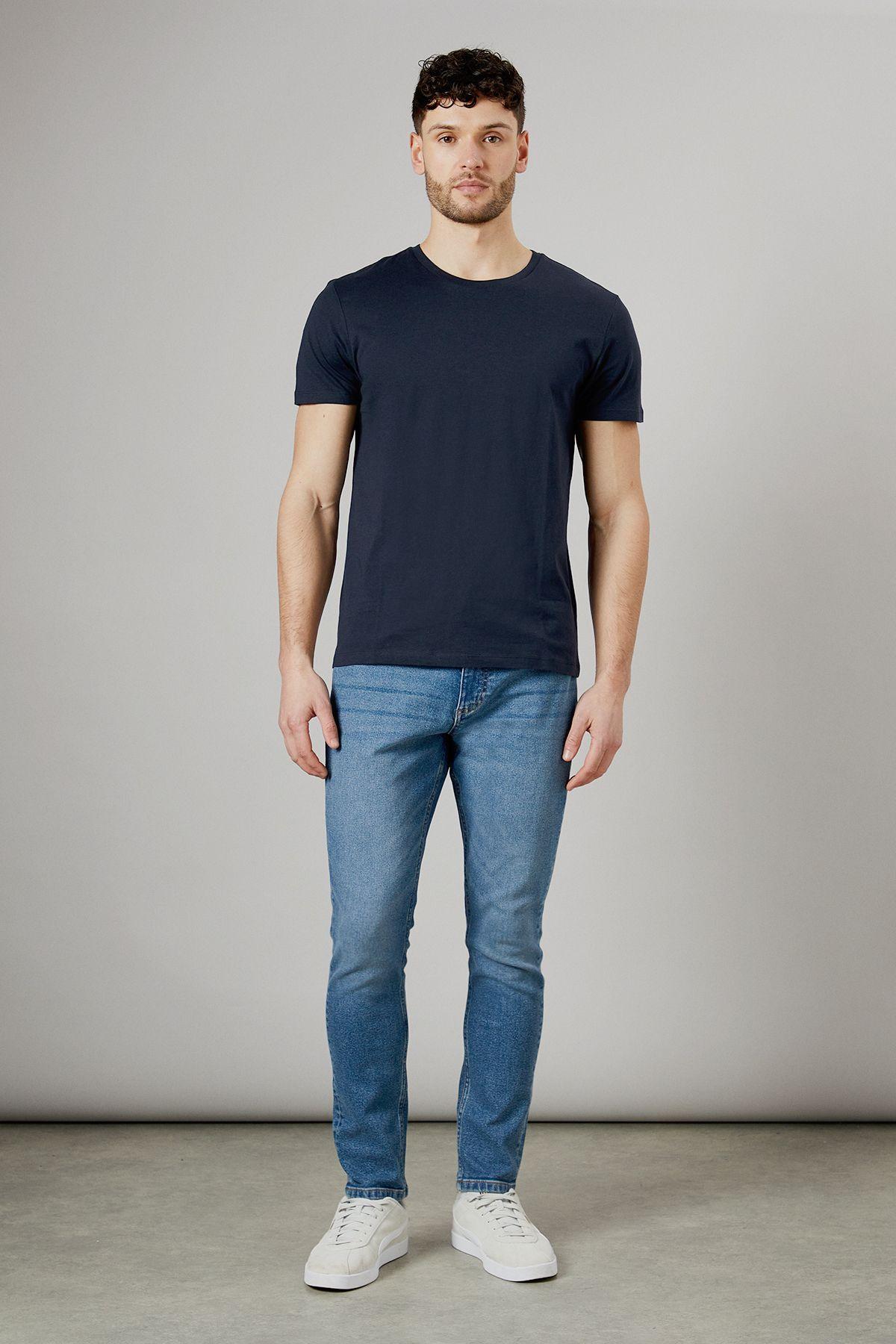 Stone Wash Stretch Slim Fit Jeans by BURTON