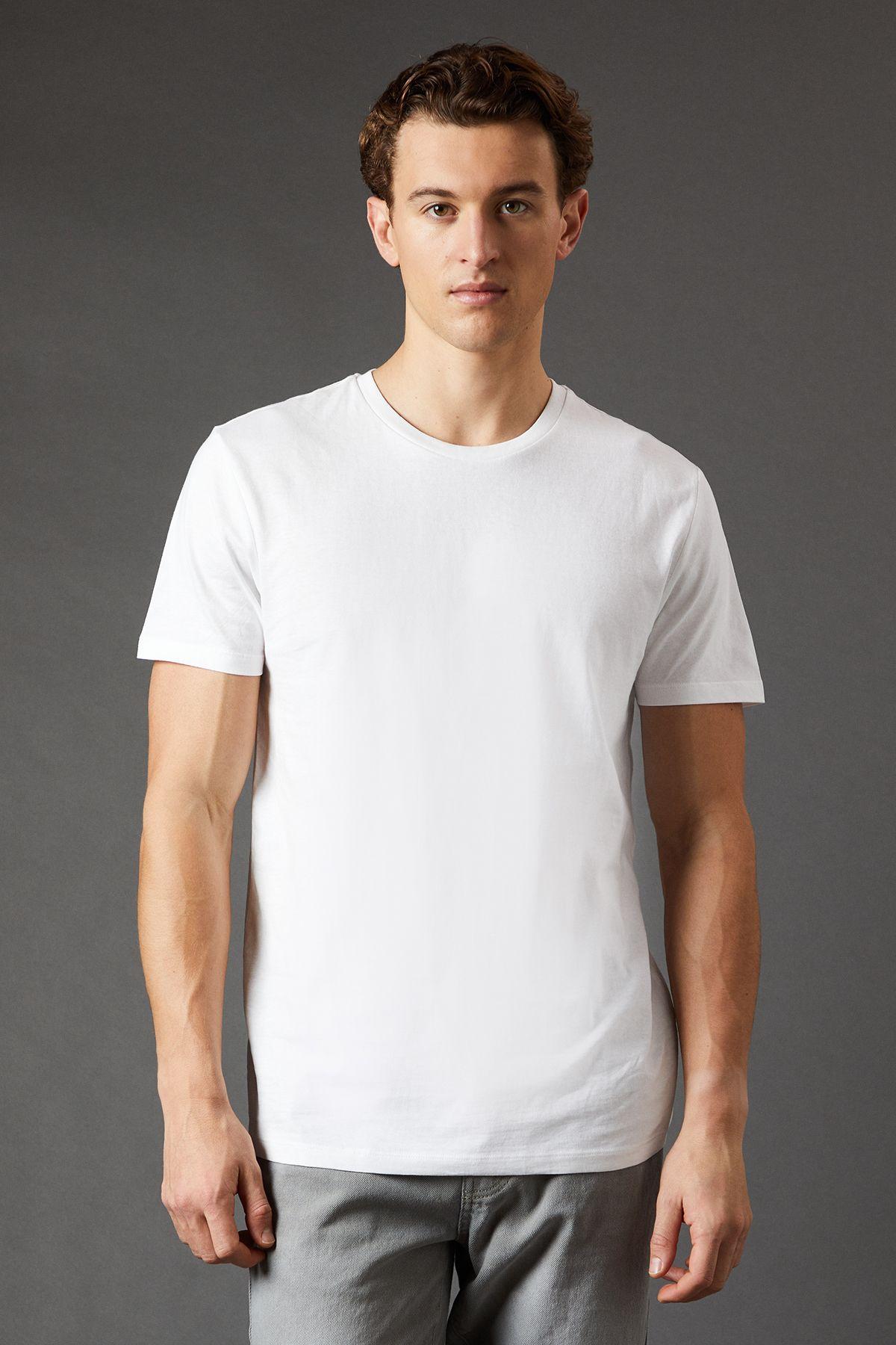 White 3 Pack Crew Neck T-Shirt by BURTON