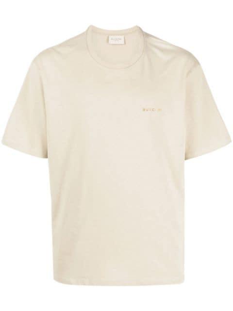 Metal-Logo cotton T-shirt by BUSCEMI