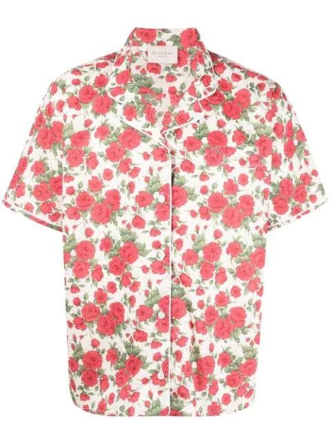 floral-print short-sleeve shirt by BUSCEMI