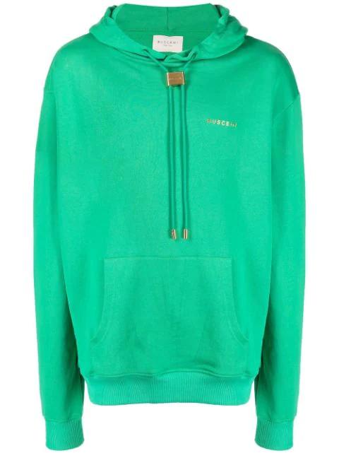 logo-plaque hoodie by BUSCEMI