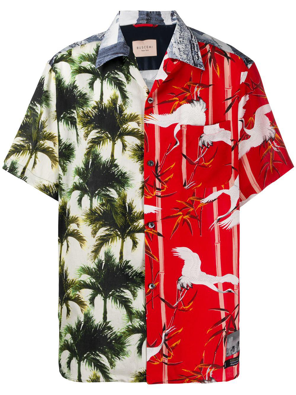 palm tree print shirt by BUSCEMI