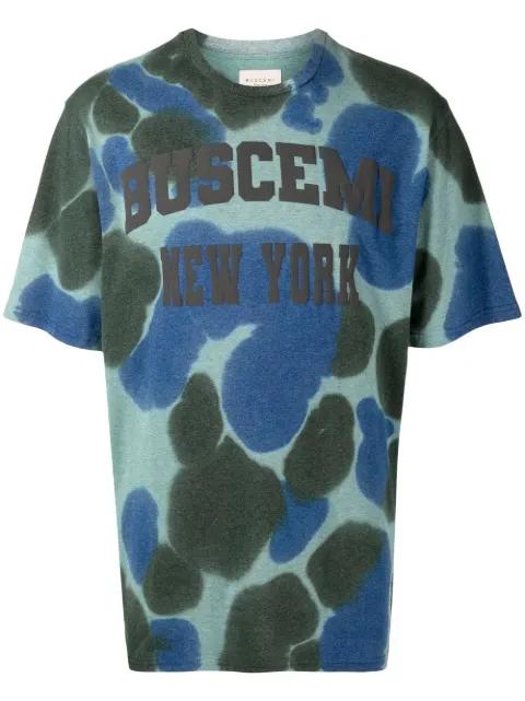 tie-dye print logo T-shirt by BUSCEMI