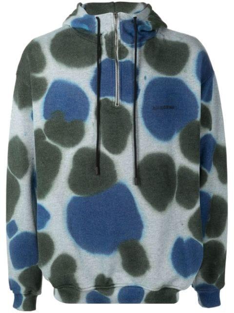 tie-dye zip-up hoodie by BUSCEMI