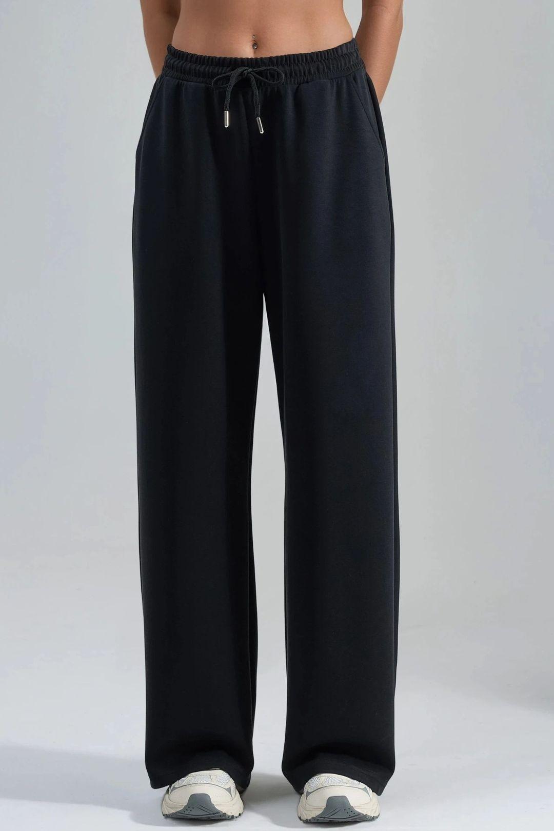 Mid Waist Wide Leg Modal Pants by BUSEM