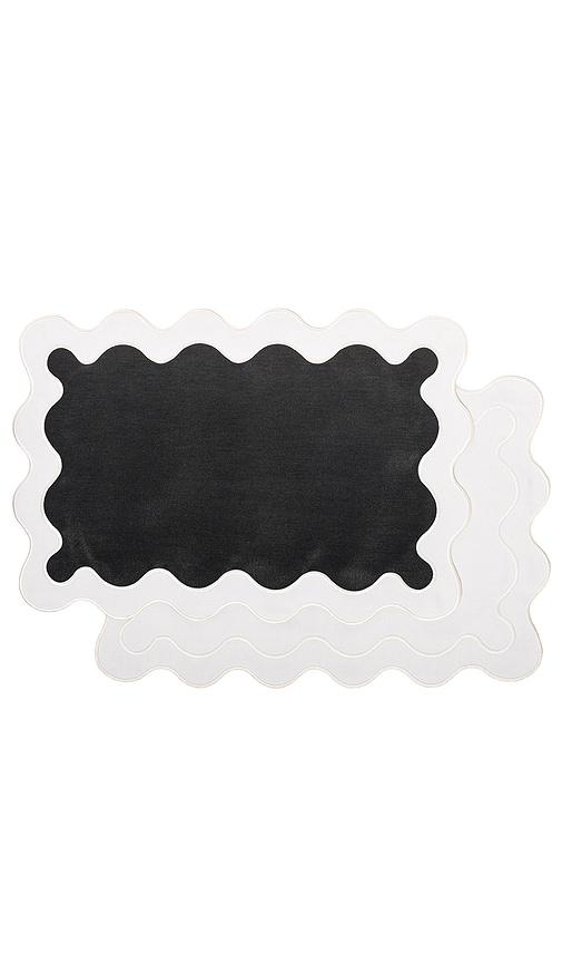 business & pleasure co. Placemat - Set Of 4 in Black by BUSINESS&PLEASURE CO.