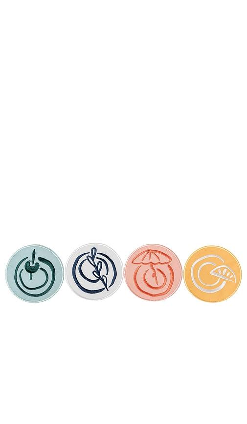 business & pleasure co. Riviera Coaster - Set Of 8 in Multi by BUSINESS&PLEASURE CO.