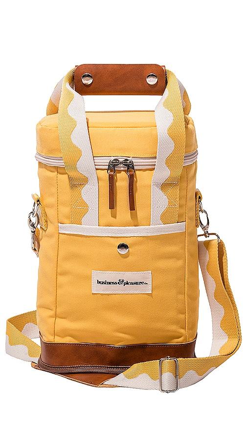 business & pleasure co. Wine Cooler Tote Bag in Mustard by BUSINESS&PLEASURE CO.