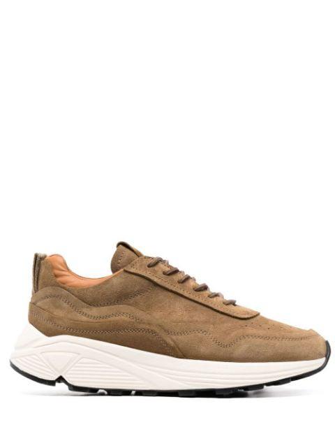 colour-block suede trainers by BUTTERO