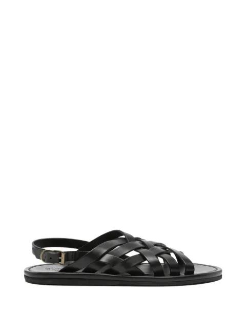 woven-effect leather sandals by BUTTERO