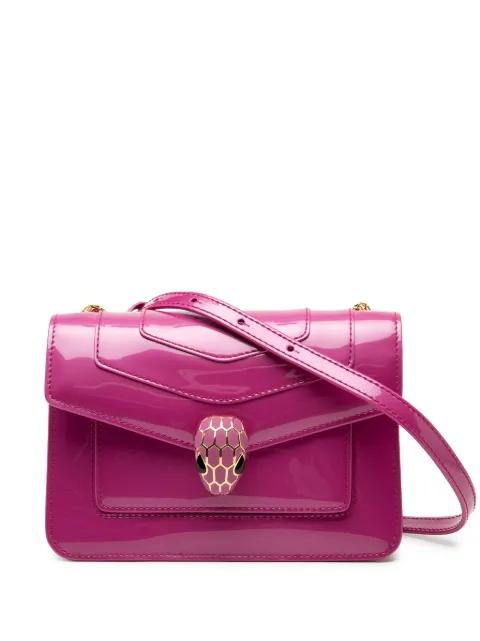2000-2025 Patent Serpenti Forever crossbody bag by BVLGARI 2000-2025 Patent Serpenti Forever crossbody bag by BVLGARI