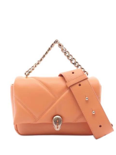 2010-2025 Mini Leather Serpenti Cabochon Satchel crossbody bag by BVLGARI 