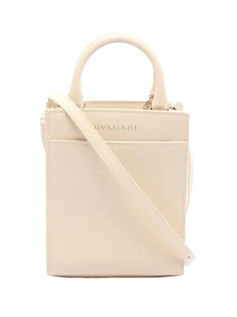 2010-2026 Leather Mini Logo Infinitum satchel by BVLGARI 