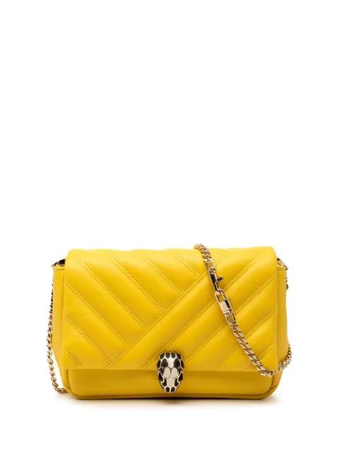 2010-2026 Leather Serpenti Cabochon Chain crossbody bag by BVLGARI 