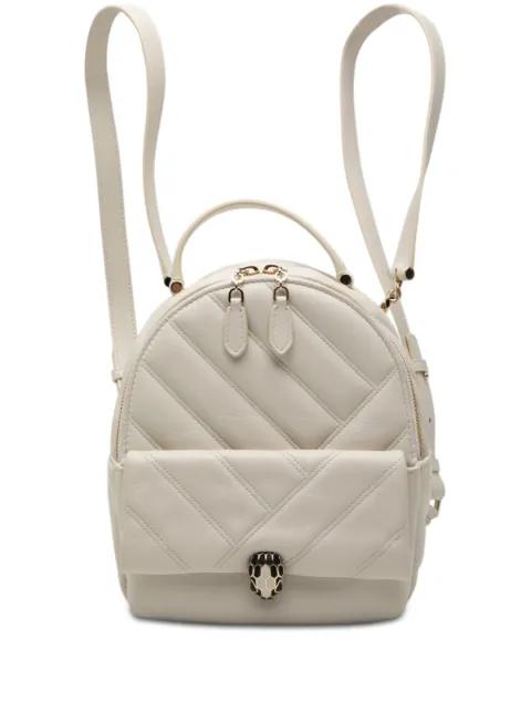 2010-2026 Quilted Leather Serpenti Forever Cabochon backpack by BVLGARI 