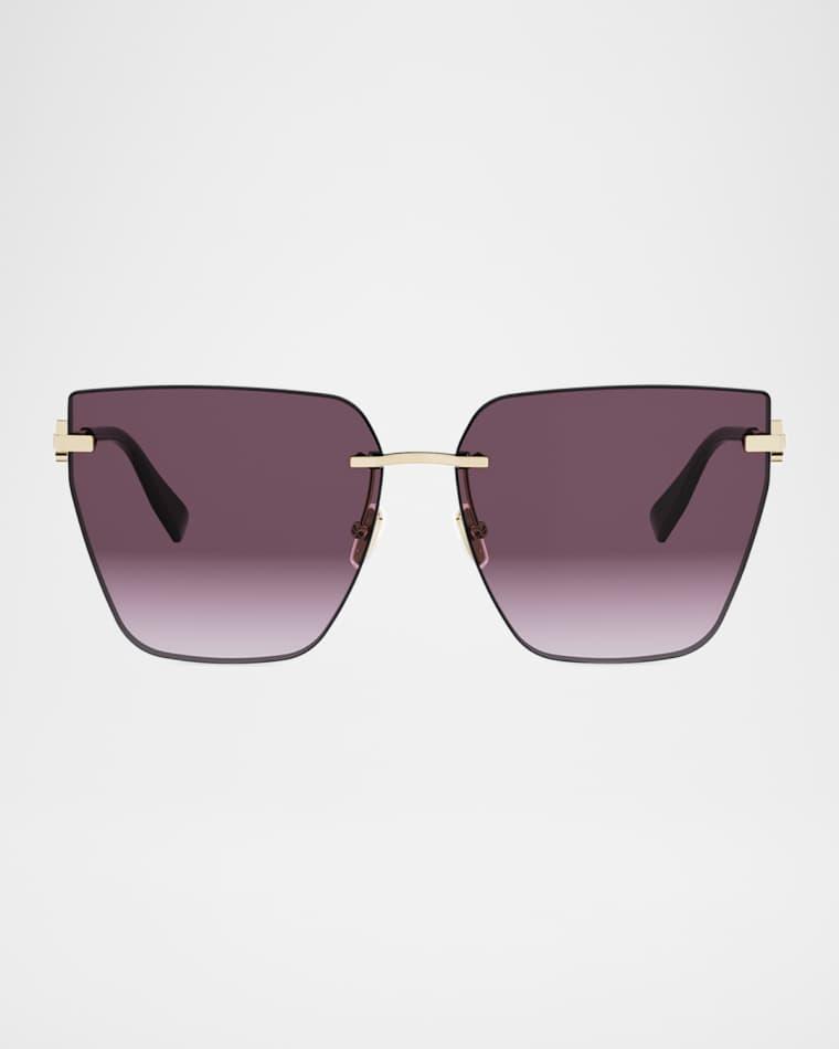 61mm Butterfly Metal Sunglasses by BVLGARI