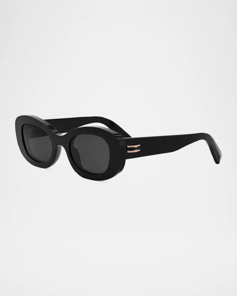B.ZERO1 Oval Acetate and Nylon Sunglasses by BVLGARI