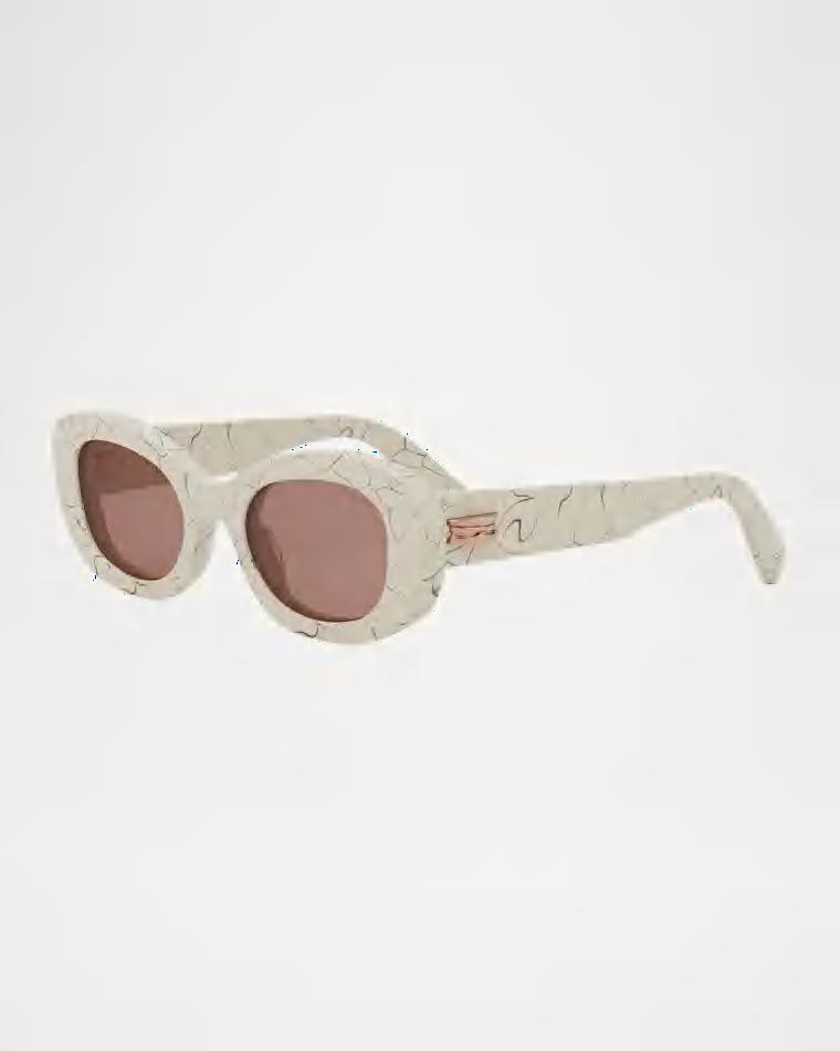 B.ZERO1 Oval Acetate and Nylon Sunglasses by BVLGARI