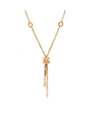 B.Zero1 3 Charm Necklace 18K Gold 17.50" by  BVLGARI