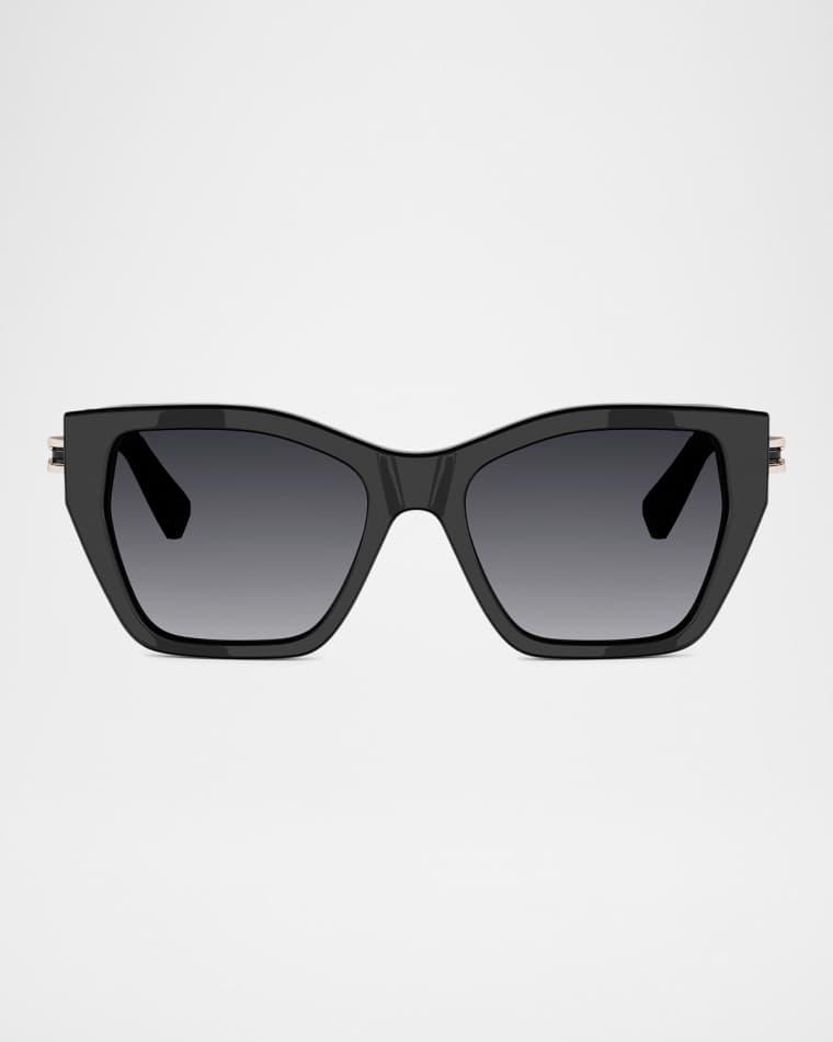 B.Zero1 52mm Acetate Butterfly Sunglasses by BVLGARI