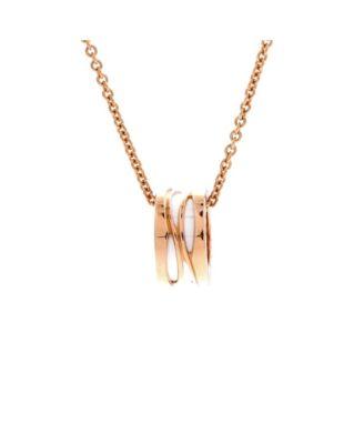 B.Zero1 Design Legend Zaha Hadid Pendant Necklace 18K Rose Gold with Ceramic by  BVLGARI