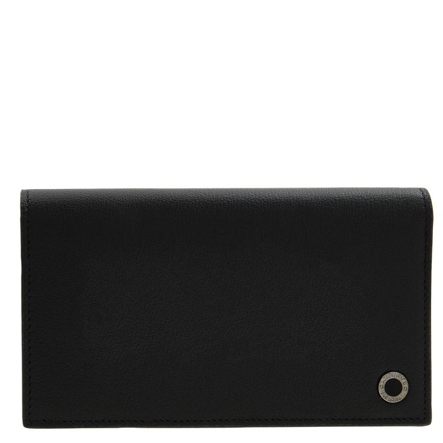 Bvlgari Black Bifold Leather Wallet by BVLGARI