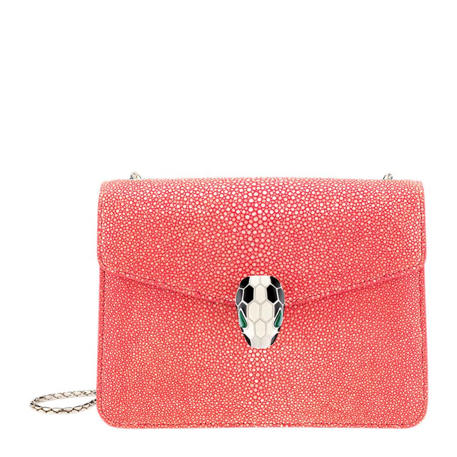 Bvlgari Serpenti Forever Crossbody Bag In Galuchat Leather by BVLGARI
