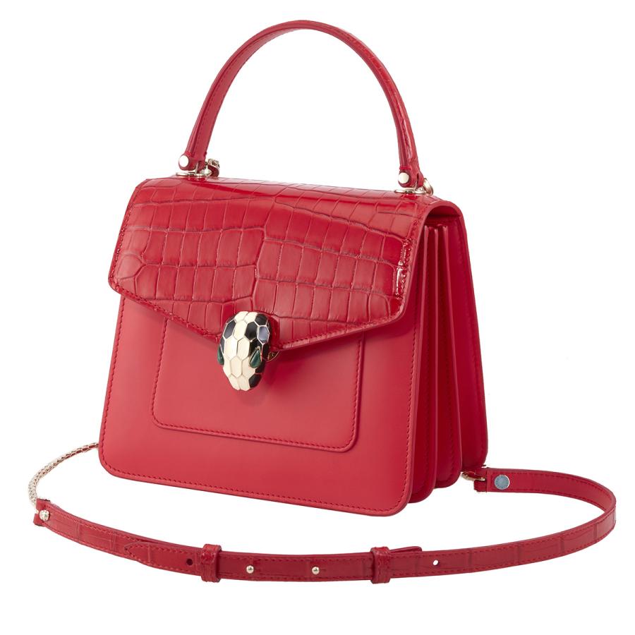 Bvlgari Serpenti Forever Crossbody Bag- Red by BVLGARI