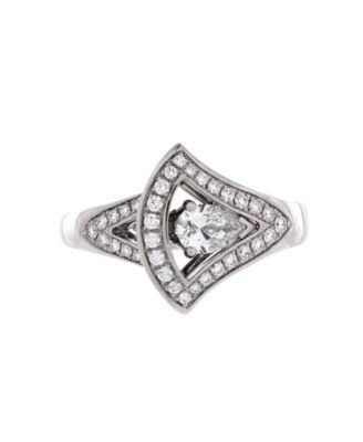 Divas' Dream Openwork Ring 18K White Gold with Diamonds by  BVLGARI