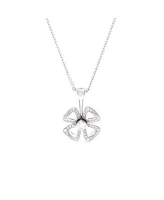 Fiorever Pendant Necklace 18K White Gold with Diamonds by  BVLGARI