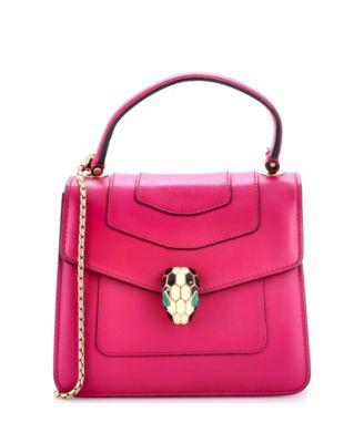 Medium Serpenti Forever Top Handle Bag Leather by  BVLGARI