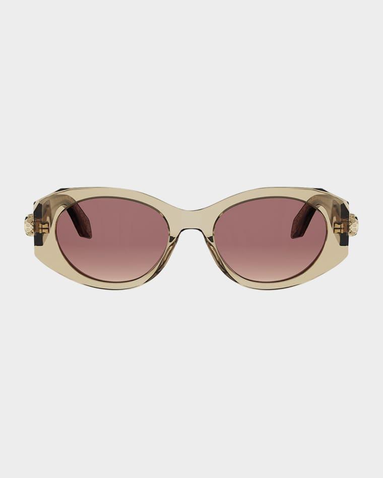 Serpenti Forever 52mm Oval Sunglasses by BVLGARI