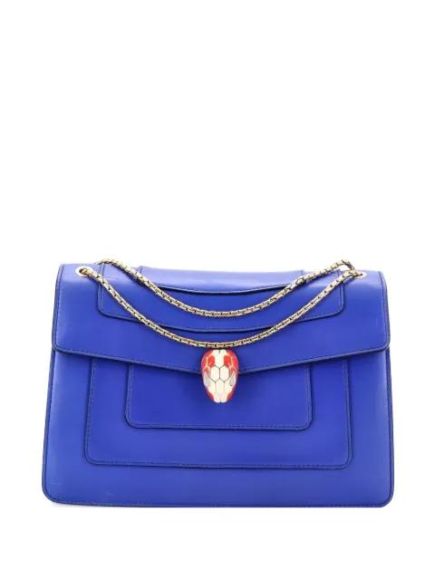 Serpenti Forever Shoulder Bag Leather Small crossbody bag by BVLGARI 