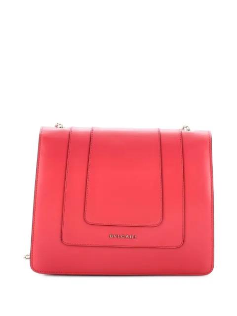 Serpenti Forever Square Leather Medium shoulder bag by BVLGARI Serpenti Forever Square Leather Medium shoulder bag by BVLGARI