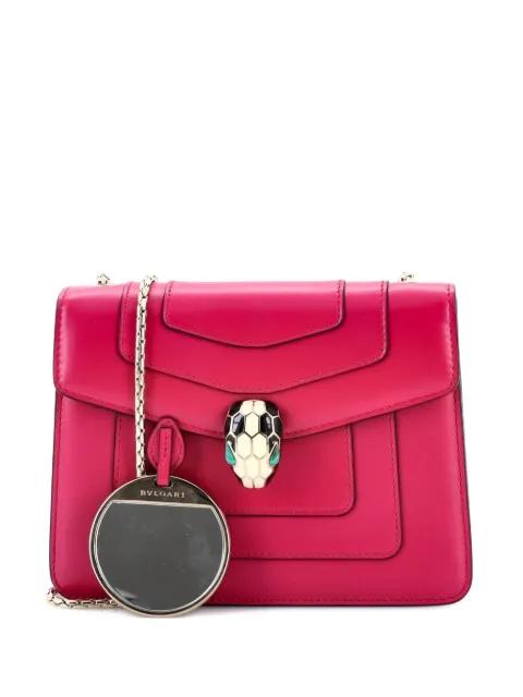 Serpenti Forever Square Shoulder Bag Leather Small crossbody bag by BVLGARI Serpenti Forever Square Shoulder Bag Leather Small crossbody bag by BVLGARI