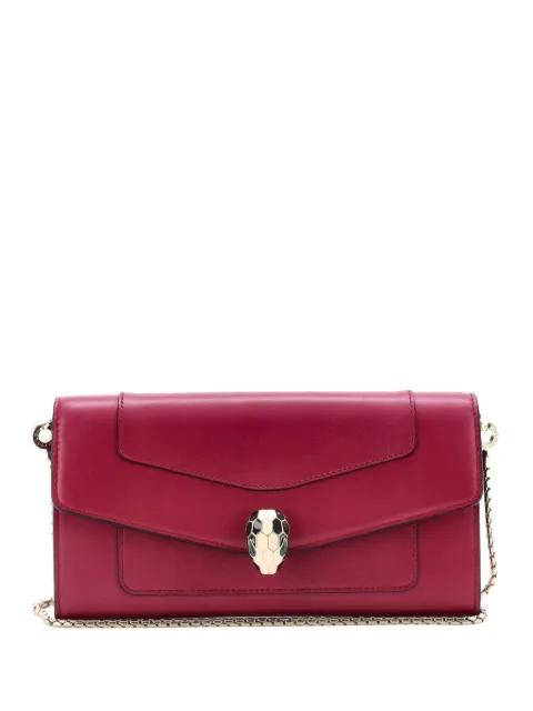 Serpenti Forever Wallet on Chain Leather Long crossbody bag by BVLGARI Serpenti Forever Wallet on Chain Leather Long crossbody bag by BVLGARI