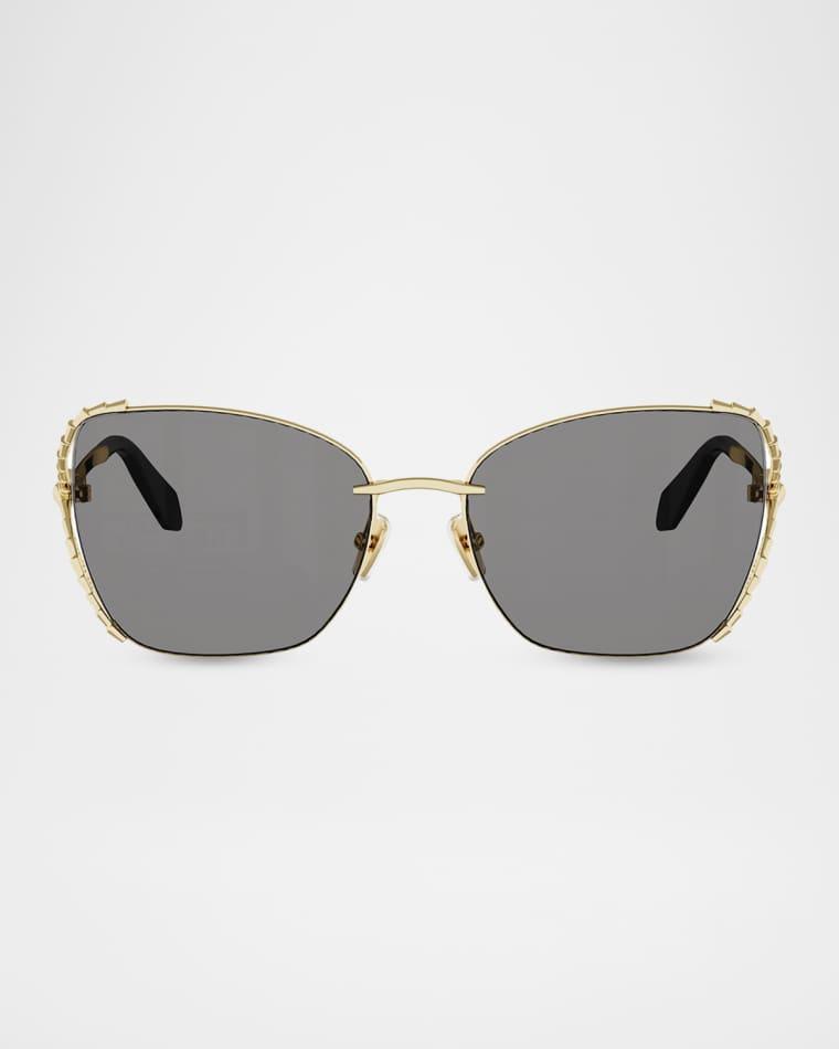 Serpenti Viper 56mm Butterfly Sunglasses by BVLGARI