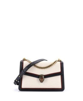 Small Serpenti Forever Shoulder Bag Quilted Leather by  BVLGARI