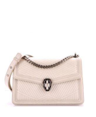 Small Serpenti Forever Shoulder Bag Quilted Leather by  BVLGARI