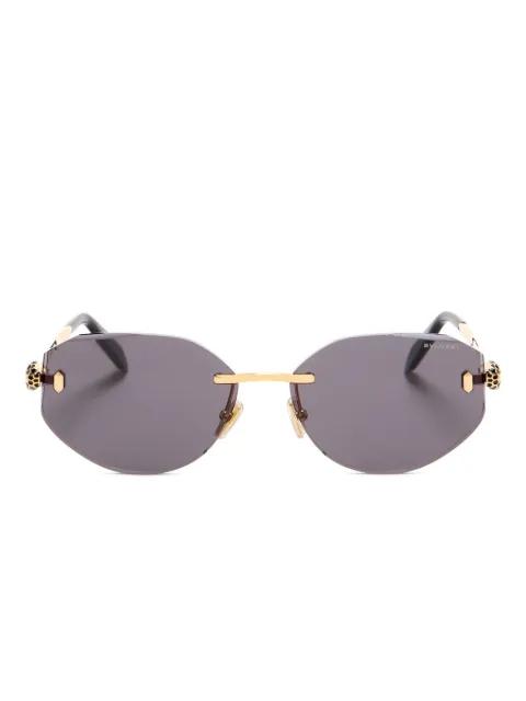 geometric-frame sunglasses by BVLGARI